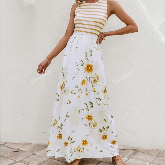 SIMPLEE floral maxi dress - Picture 14 of 15